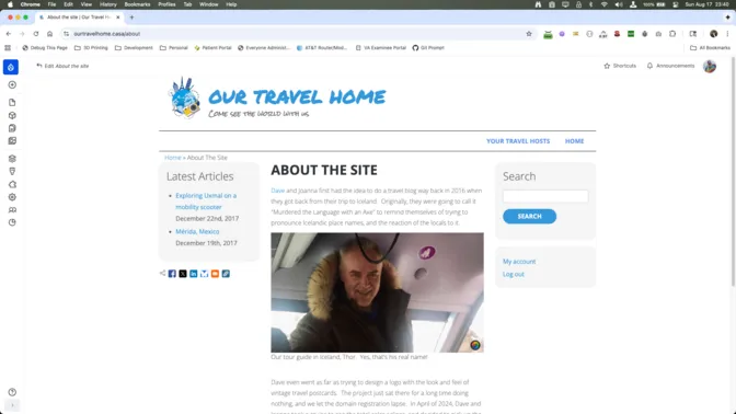 About Our Travel Home, and Thor!